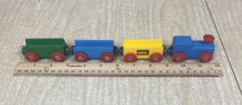 BRIO VINTAGE TRAIN ENGINE 2 CARGO CARS 1 TIPPING CAR &amp; FREIGHT  EXC - £25.73 GBP