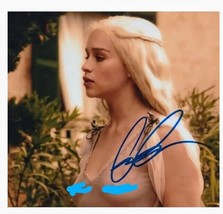 Emilia Clarke Autographed 8x10 Game of Thrones Daenerys Targaryen Photo Dual Coa - £148.65 GBP