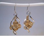 Earrings sterling yellow crystal beads thumb155 crop
