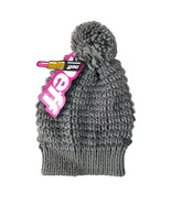 NEFF Eifel-t Chunky Knit Slouch Pom Pom Beanie Winter Hat, Grey NWT Outd... - $220.50 MXN