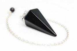 Obsidian Crystal Haunted Doll Pendulum! Dark Entity Communication! Black Magick! - £16.02 GBP