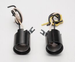 2 LOT RARE OEM LINEAR MOORE-O-MATIC GARAGE DOOR OPENER LAMP LIGHT SOCKET... - $14.84