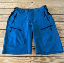 MTB Men’s Zip Pocket shorts Size M Blue T9 - £13.32 GBP