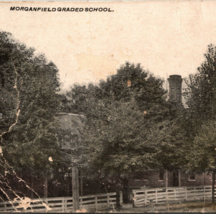 c1910 Morganfield Graded School Fence KY Pub O&#39;nan &amp; Roy Divided Back Postcard - £23.55 GBP