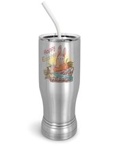 PixiDoodle Bunny Happy Easter Insulated Coffee Mug Tumbler with Spill-Resistant  - £26.70 GBP+