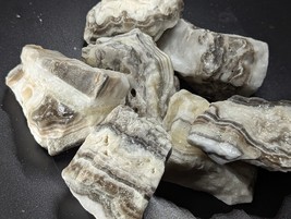 Zebra Calcite High Quality Raw Rough Natural Crystals Smmoth Acid Washed - $27.83 CAD+
