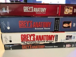 Grey&#39;s Anatomy Seasons 1-4 DVD Lot Expanded Seriously Extended Uncut - £18.14 GBP