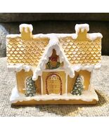Holiday GINGERBREAD House Resin Tabletop Tiered Tray Decoration 6X5X2 Inch - $16.80 CAD