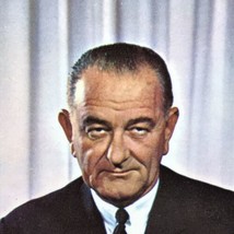 Lyndon B Johnson 36th President Of The United States Vintage Postcard - £10.03 GBP