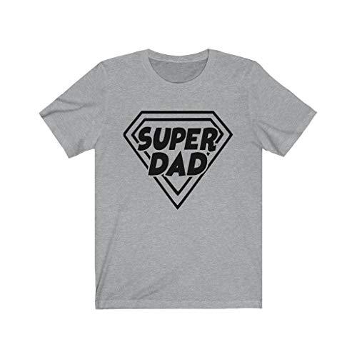 Express Your Love Gifts Super Dad Tshirt Athletic Heather