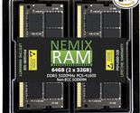 NEMIX RAM 64GB (2X32GB) DDR5 5200MHz PC5-41600 Non-ECC 262-PIN 1.1V 42-4... - $357.99