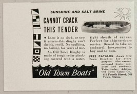1950 Print Ad Old Town Dinghy Boats Old Town,Maine - $9.25