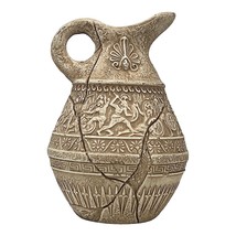 War Battle Vase Jar Ancient Greek Roman Pottery Home Décor Terracotta - £39.71 GBP