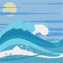 Pepita Needlepoint Canvas: Surfing, 10&quot; x 10&quot; - £61.37 GBP+