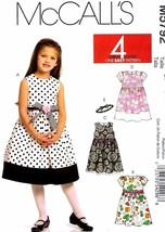 McCall&#39;s Sewing Pattern 5792 Toddler Child Dress Headband Size 1-3 - £7.16 GBP