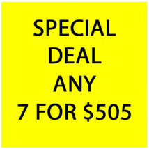SEPT 25 - 30 SPECIAL FLASH SALE! PICK ANY LISTED 7 FOR $505  OFFERS DISCOUNT - £399.03 GBP