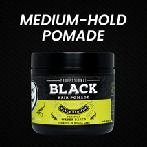Rolda Medium Hold Medium Shine Water Based Black Pomade (115g/4.05oz)  image 4