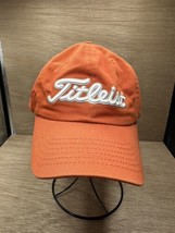 Titleist Golf Orange White Embroidery Cap Hat Adjustable Cloth Strap - Men Women - $11.88