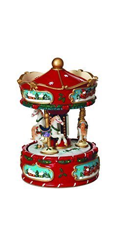 Sterling 6" Wind-up Carousel with Canopy and 3 Horses - $39.60
