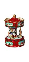 Sterling 6&quot; Wind-up Carousel with Canopy and 3 Horses - £31.58 GBP