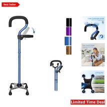 Portable 4-Pronged Walking Cane for Enhanced Stability – Ideal for Recovery - $75.19