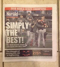 10-29-2018 Boston Red Sox World Series Champions Boston Herald  Newspaper - $9.68