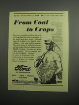 1948 Ford Cars Ad - From coal to crops - $18.49