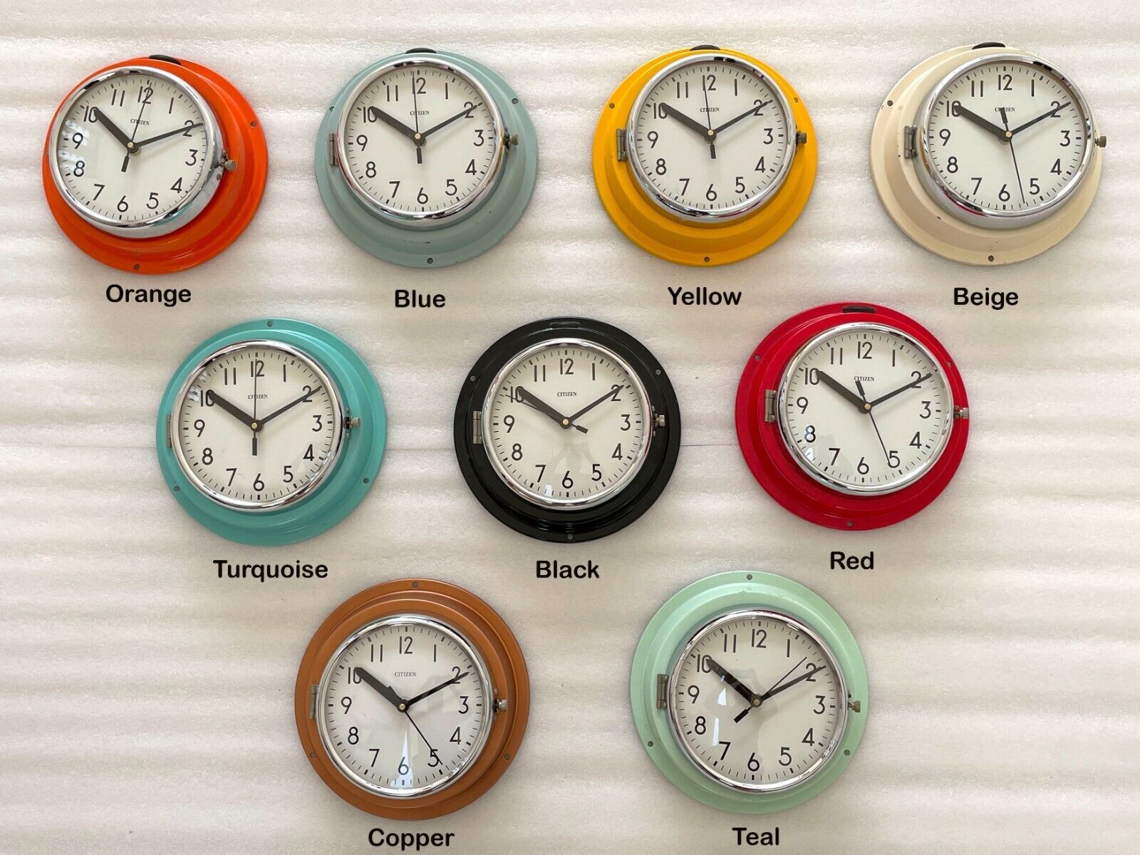 Vintage Maritime Citizen Wall Clock Navigation  Slave Marine Nautical Ship Japan