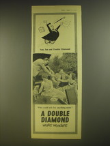 1955 Double Diamond Ale Ad - Sun, fun and Double Diamond - £14.78 GBP