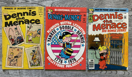 VINTAGE LOT of 3 Dennis the Menace Comic Books [1967-1979] Bicentennial ... - $15.91