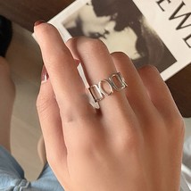 Idth rings for women new fashion creative hollow geometric handmade party jewelry gifts thumb200