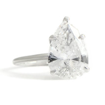 Authenticity Guarantee 
GIA Certified Pear Solitaire Diamond Engagement Ring ... - £39,285.92 GBP