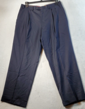 Lauren Ralph Lauren Dress Pant Mens Size 34 Black 100% Wool Pockets Stra... - $27.59