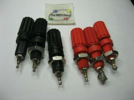 Binding Post Red Black Plastic 5-Way Test Equipment - Used Pulls Qty 6 - $5.69