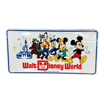 Vintage Walt Disney World License Plate Sign 1980s Sealed - £15.46 GBP