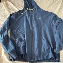 Saltwater Men's Blue Zip-Up Windbreaker Jacket Size L Casual Fall - $23.76