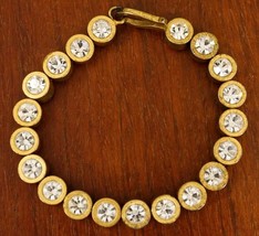 Designer Costume Jewelry PATRICIA LOCKE Swarovski Crystal Tennis Bracelet 7&quot; - £97.30 GBP