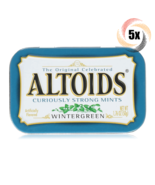 5x Tins Altoids Wintergreen Flavor Mints | 72 Mints Per Tin | Fast Shipping - £17.58 GBP