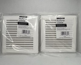 Broan NuTone C350GN 2 Pack Replacement Bath Fan Grille Covers Models 695... - $21.99