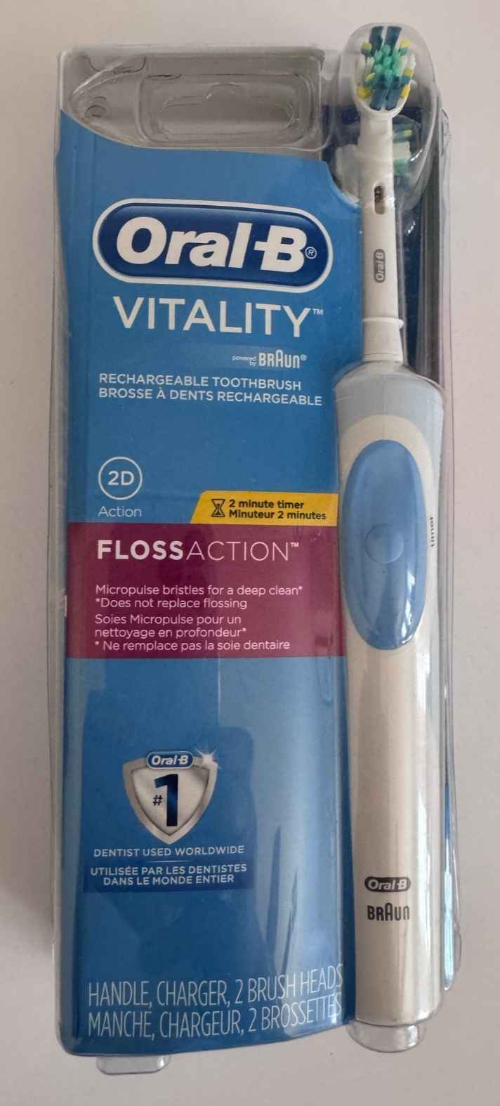 Oral-B Vitality Floss Action Rechargeable Battery Electric Toothbrush SE... - $23.75