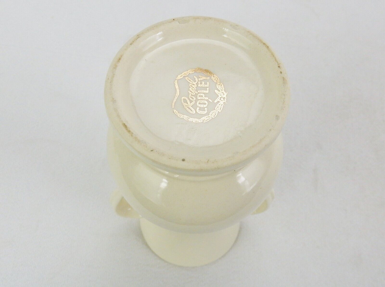 Vintage Royal Copley Urn Vase, Twin Beaded Handles, Wildflower Pattern, 6.25" Item image 5