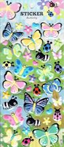 3D Butterfly Insect Arts Kindergarten Sticker Size 19x10 cm/7.5x4 inch - £4.00 GBP