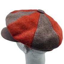 Gatsby News Baker Paper Boy Apple Vintage Union USA Red Tan Hat Cap Snap... - £59.01 GBP