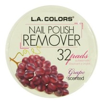 L.A. Colors Nail Polish Remover Pads - 32 Count - Acetone Free - *GRAPE* - $1.75
