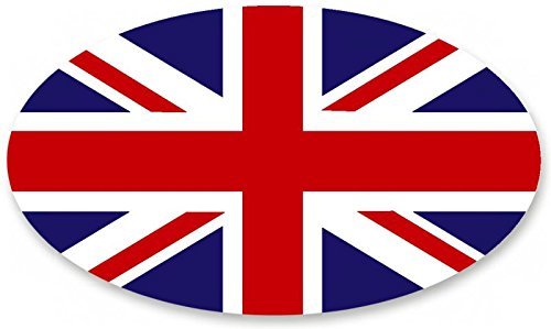 Union Jack - U.K. Flag - Decal (Oval - Medium) (4X4 Vehicle Decal) - $4.99