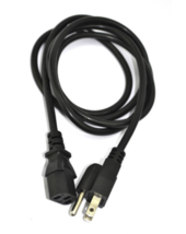 Vcom 6’ Us Power Cable 6 Foot 3-Prong Power Cord VC-POW/UL6 Svt Nema 5-15P - £1.43 GBP