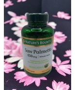 NATURE&#39;S BOUNTY SAW PALMETTO 450 mg 250 CAPSULES Exp 09-2024 - £14.69 GBP