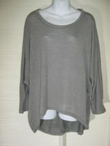 Zanzea collection 3XL XXXL Heather Grey High Low TOP Pull Over Long Sleeve Scoop - £5.21 GBP
