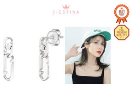 [J.Estina] Iu&#39;s Pick The J 14K Earrings JJSJEQ2BS407SW000 Korean Jewelry - £152.64 GBP