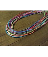 5 Necklace Cords Assorted Lot Braided Wax Cord Jewelry Making 17.5&quot; 1.5mm - €3,04 EUR
